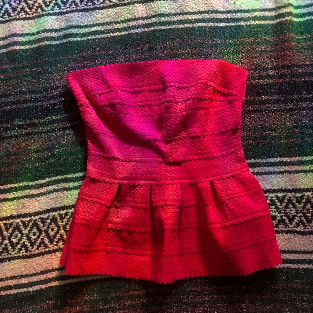 Pink tube top